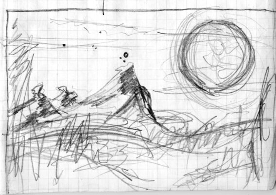 Gekritzel aus den 1980er Jahren.